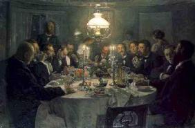 An Artist's Gathering, 1903 (oil on canvas)