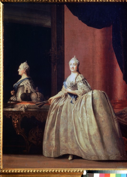 Empress Catherine II before the mirror a Vigilius Erichsen