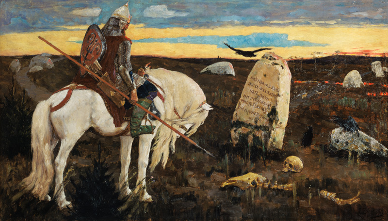 The warrior at the crossroads a Viktor Michailowitsch Wasnezow