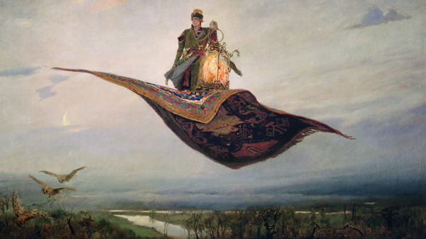 Riding a Flying Carpet a Viktor Michailowitsch Wasnezow