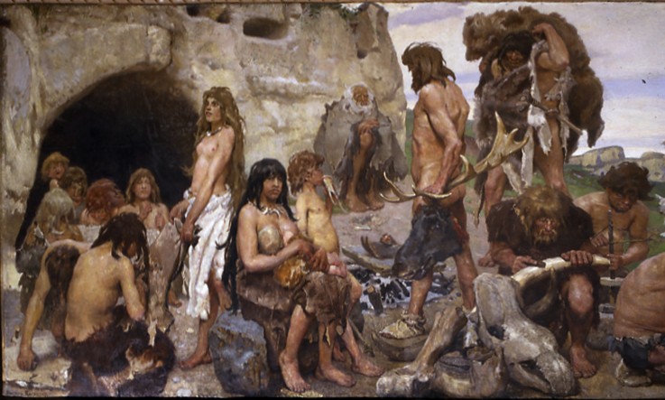 The Stone Age. Everyday life a Viktor Michailowitsch Wasnezow