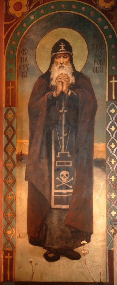 Saint Paphnutius of Borovsk a Viktor Michailowitsch Wasnezow