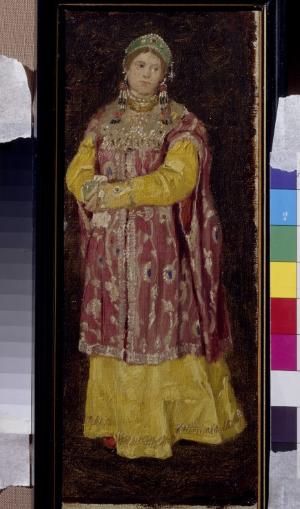 Maiden in ancient Russian dress a Viktor Michailowitsch Wasnezow