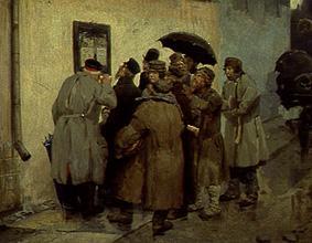 The telegram of the front. a Viktor Michailowitsch Wasnezow