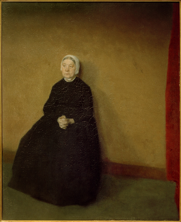 Eine alte Frau a Vilhelm Hammershöi