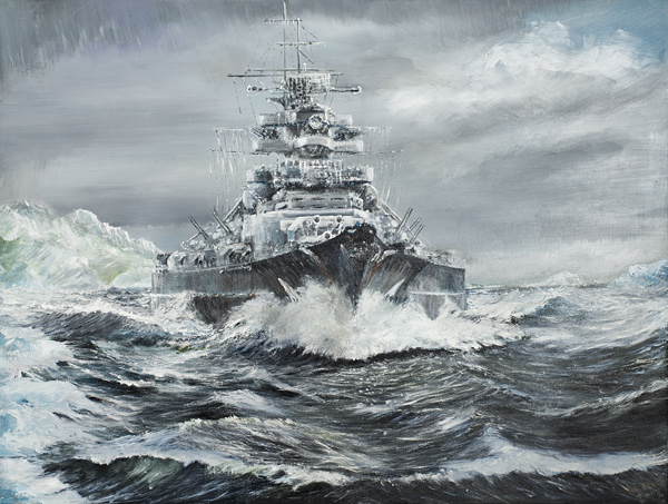 Bismarck off Greenland coast 23rd May 1941 a Vincent Alexander Booth