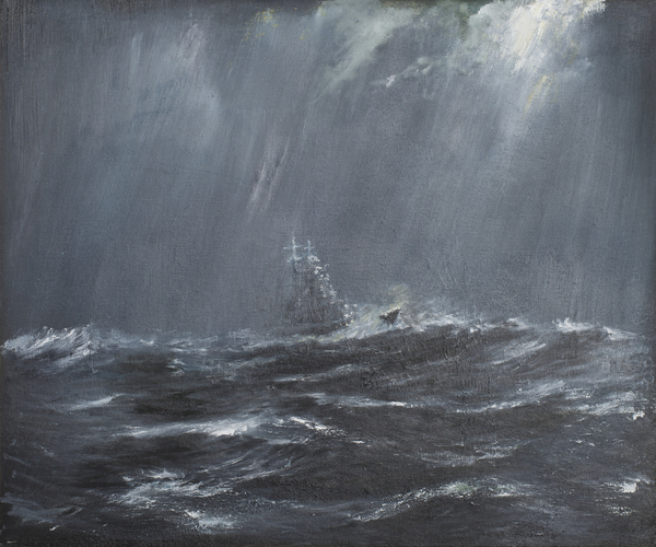 Gneisenau in a Storm North Sea 1940 a Vincent Alexander Booth