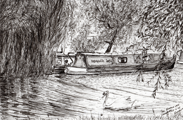 Narrow boats Cambridge a Vincent Alexander Booth