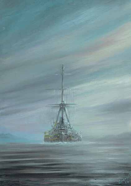 SMS Derfflinger Scapa Flow 1919 a Vincent Alexander Booth