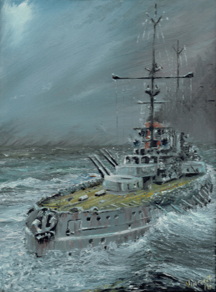 SMS Friedrich der Grosse at Jutland 1916 a Vincent Alexander Booth