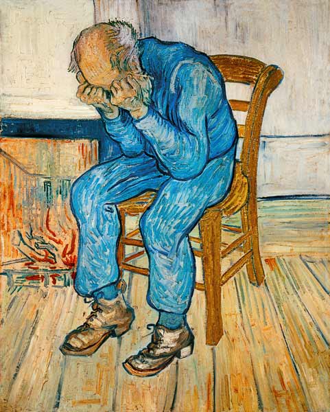 Vecchio che soffre ("Alle porte dell'Eternità") a Vincent Van Gogh