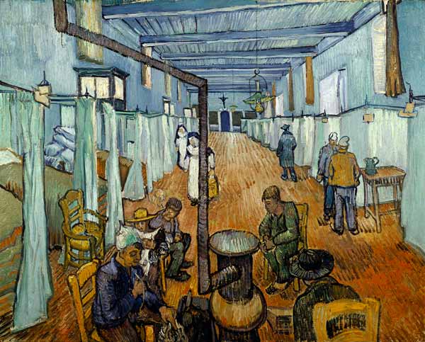 Corsia dell'ospedale di Arles a Vincent Van Gogh
