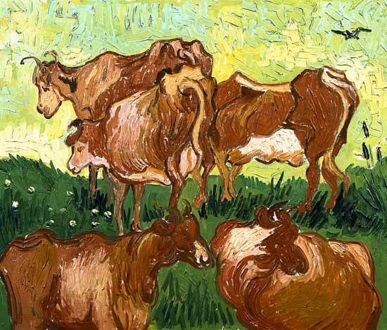 Mucche (dopo Jordaens) a Vincent Van Gogh