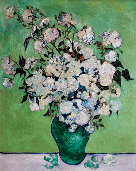 A Vase of roses a Vincent Van Gogh
