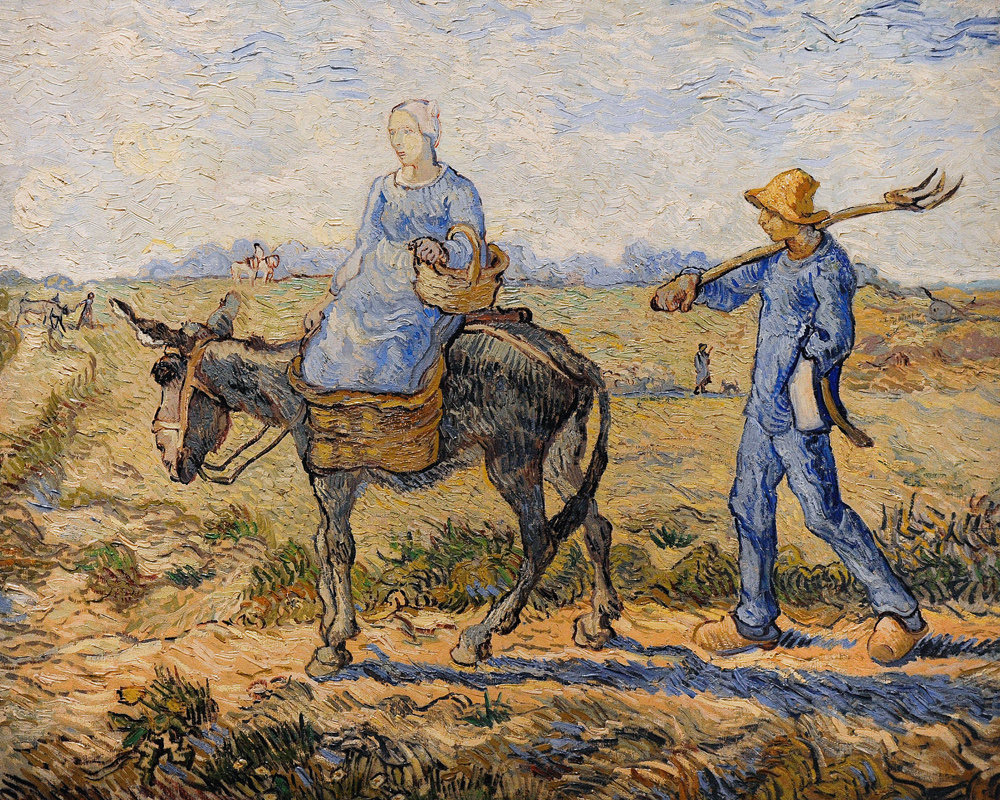 Morning: Going out to Work a Vincent Van Gogh