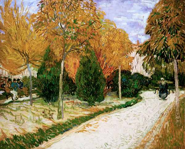 van Gogh / Autumnal Garden / 1888 a Vincent Van Gogh