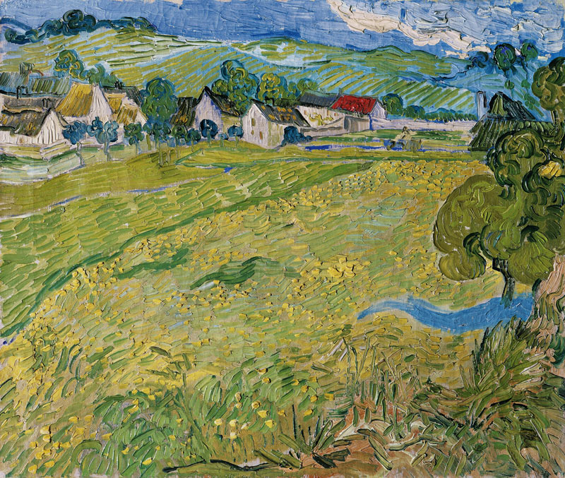 View of Vessenots in Auvers a Vincent Van Gogh