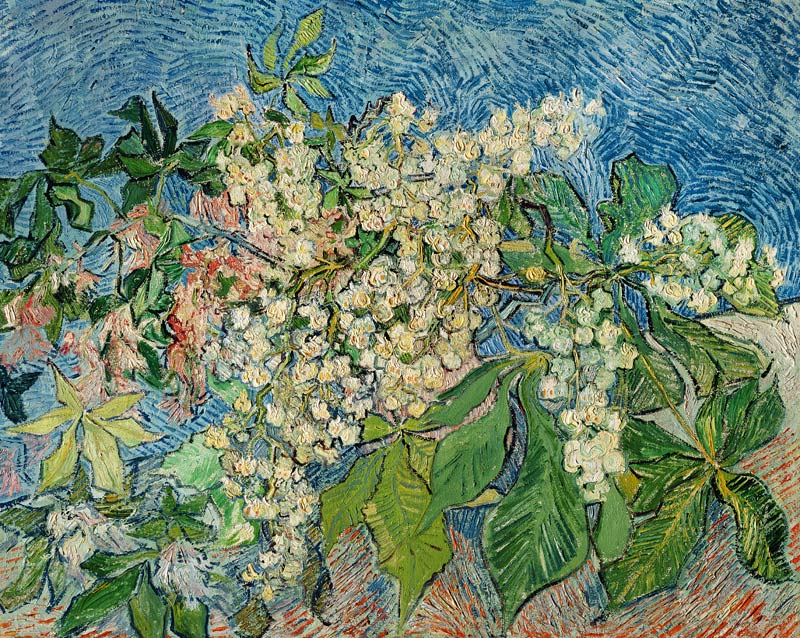 Rami di castagno in fiore a Vincent Van Gogh