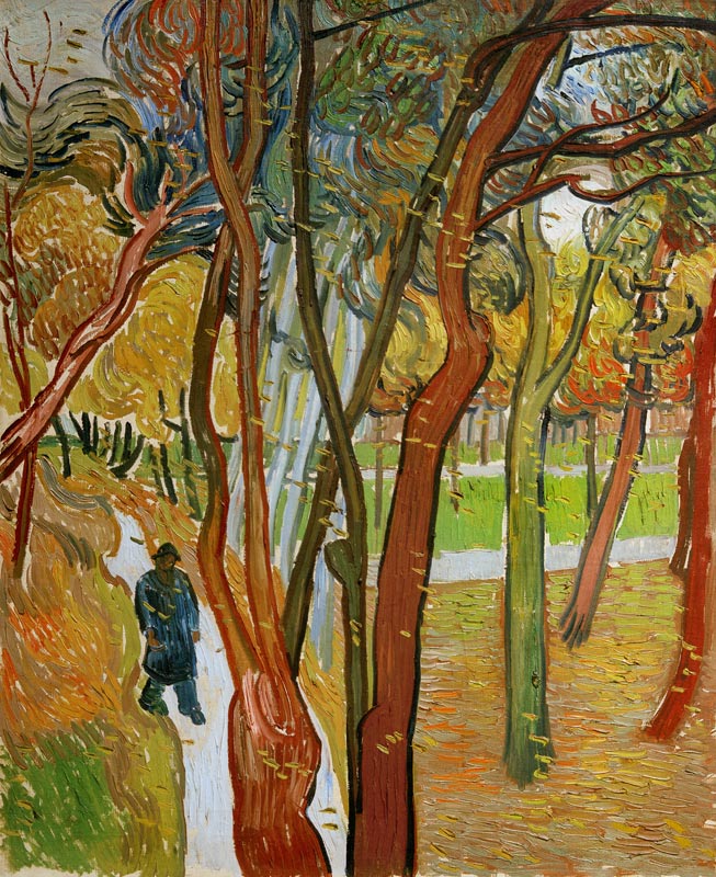 Foglie cadenti (1889) a Vincent Van Gogh