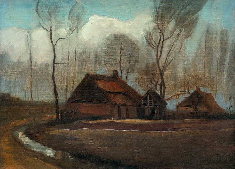 v.Gogh / Farmhouse after the Rain / 1883 a Vincent Van Gogh