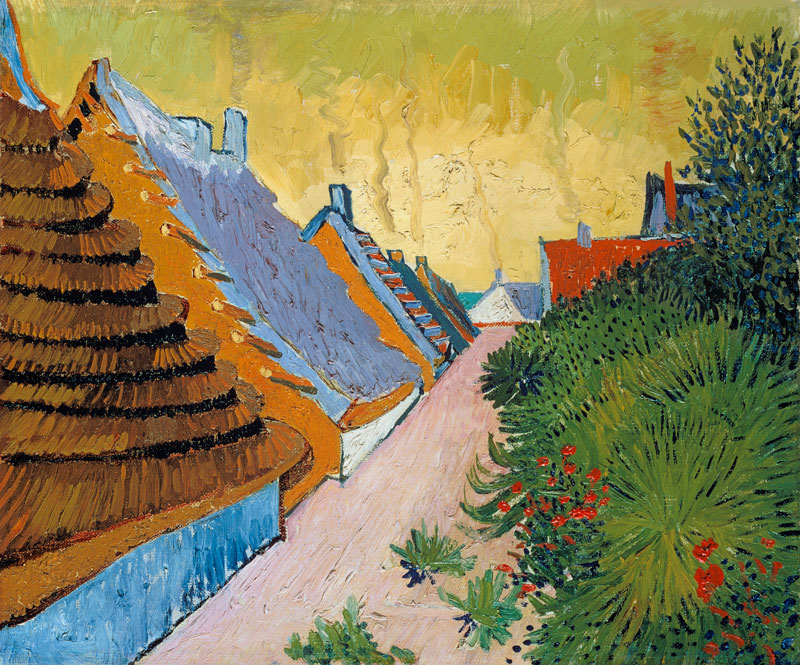 Fattorie a Saintes-Maries a Vincent Van Gogh
