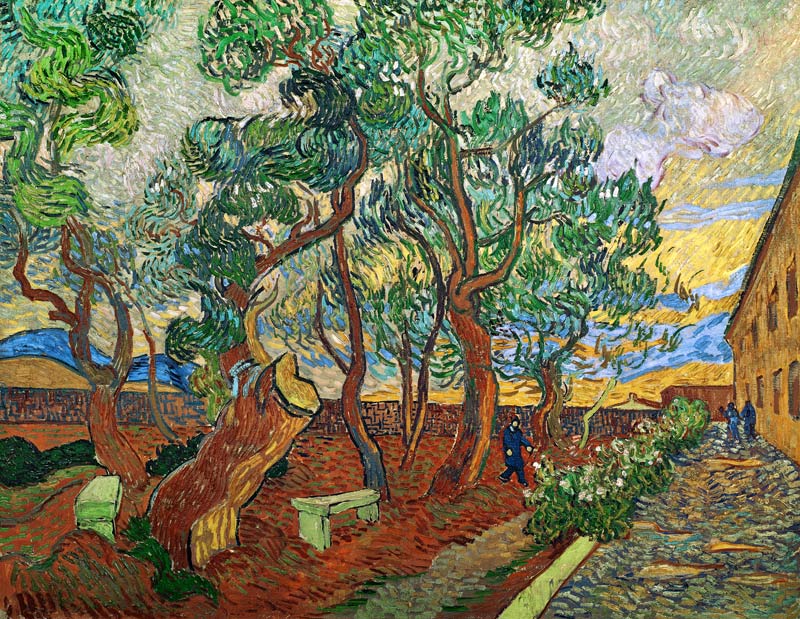 van Gogh / Garden of St.Paul Hospital a Vincent Van Gogh