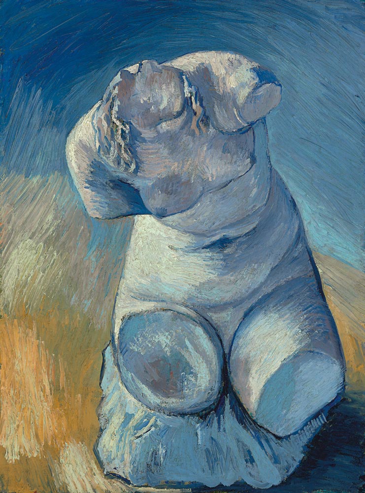 Gipsstatuette oder weiblicher Torso, von vorn gesehen a Vincent Van Gogh