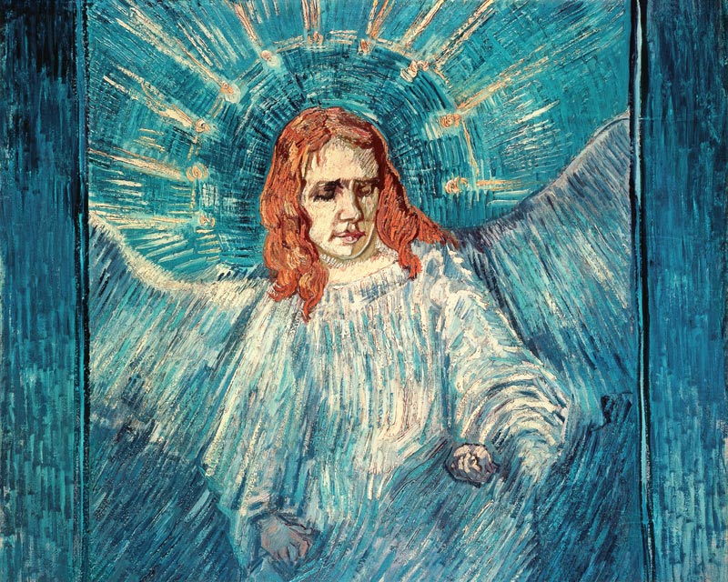 Mezzo profilo di un angelo a Vincent Van Gogh