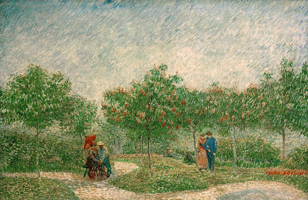 Courting couples in the Voyer d'Argenson Park in Asnières a Vincent Van Gogh