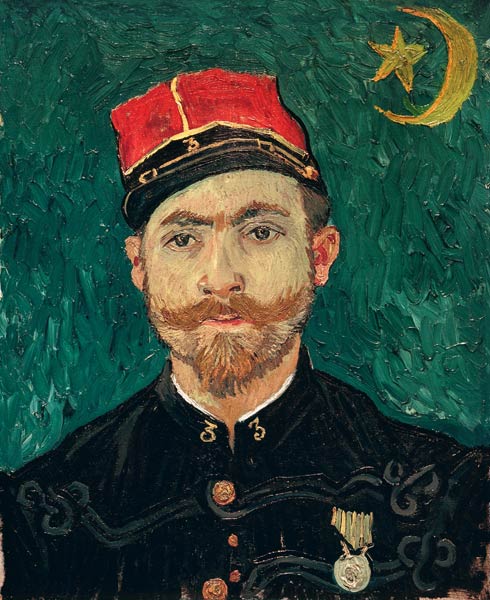 van Gogh / Portrait of Milliet / 1888 a Vincent Van Gogh