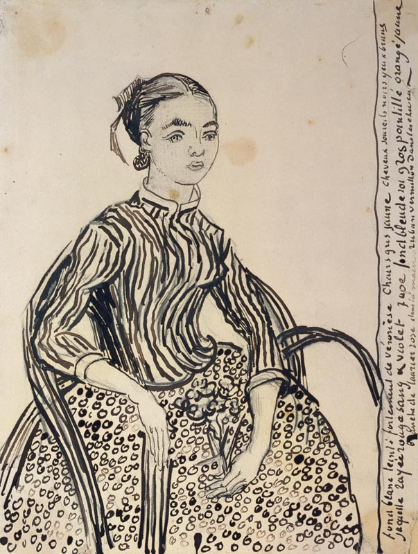 Portrait of a Young Girl a Vincent Van Gogh