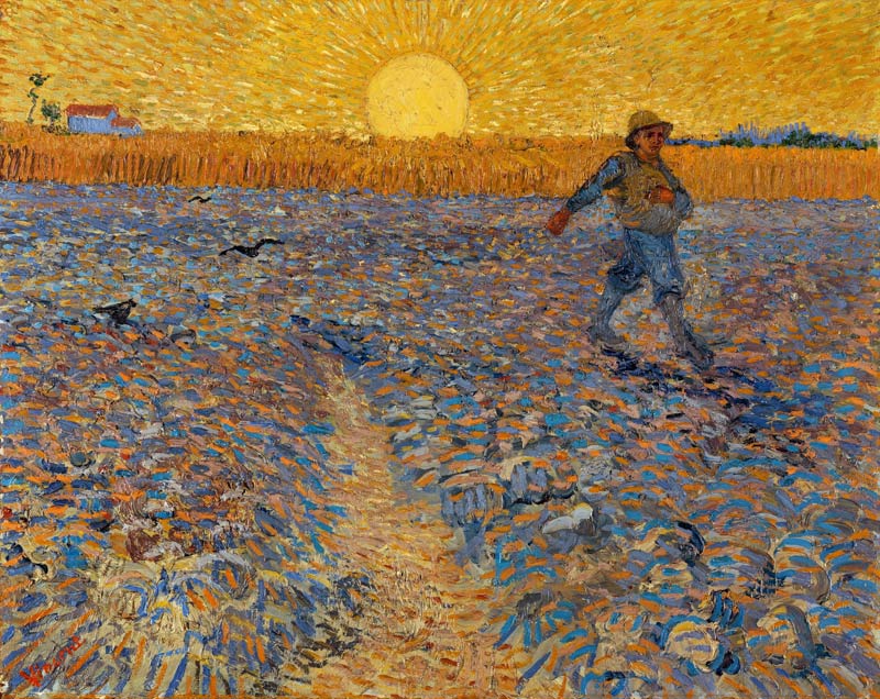 Seminatore al tramonto a Vincent Van Gogh