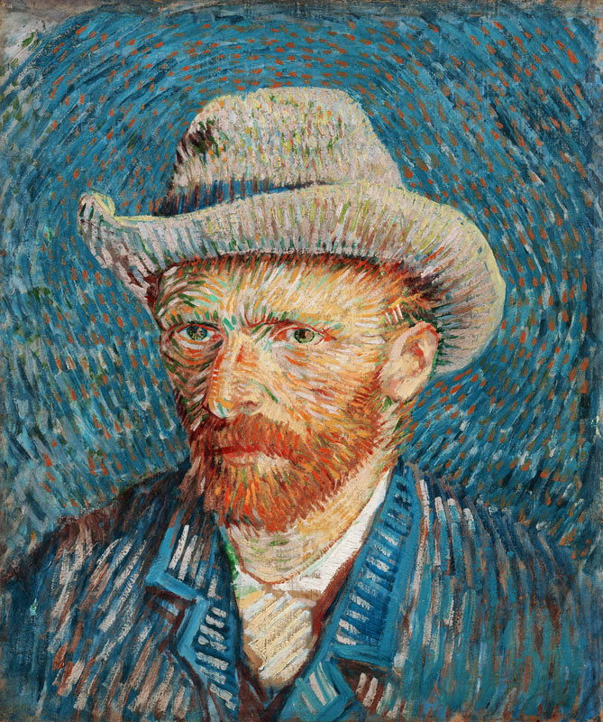 Autoritratto con cappello a Vincent Van Gogh