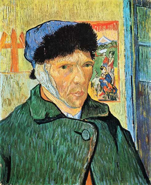 Self-portrait with an obliged ear a Vincent Van Gogh