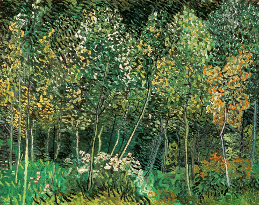 van Gogh / Small forest / July 1890 a Vincent Van Gogh