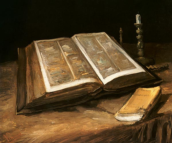 Natura morta con Bibbia a Vincent Van Gogh