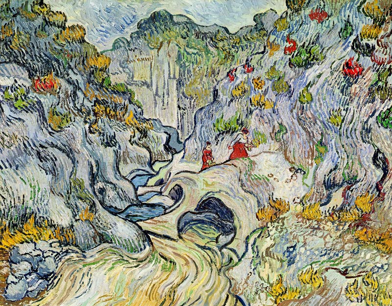 The ravine of the Peyroulets a Vincent Van Gogh