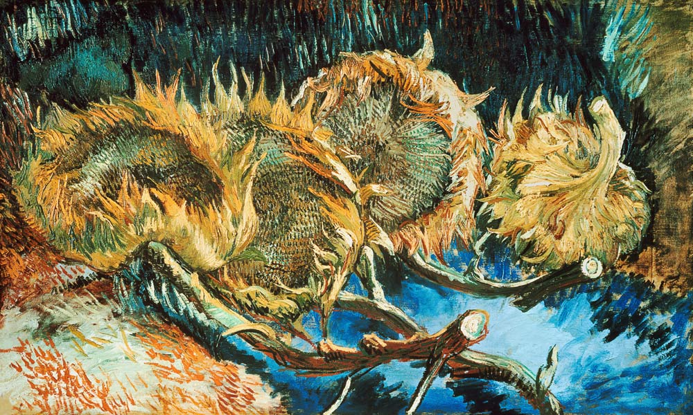 Quattro girasoli sciupati a Vincent Van Gogh