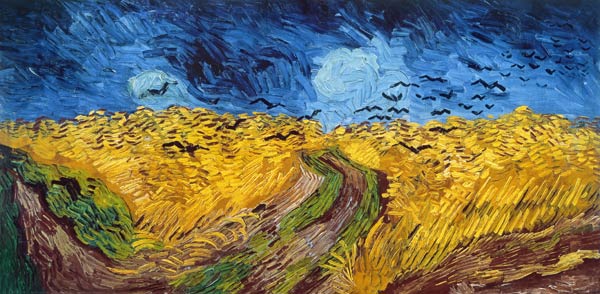 Campo di grano con corvi a Vincent Van Gogh