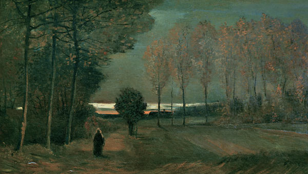 v.Gogh/Autumn landscape i.t.evening/1884 a Vincent Van Gogh