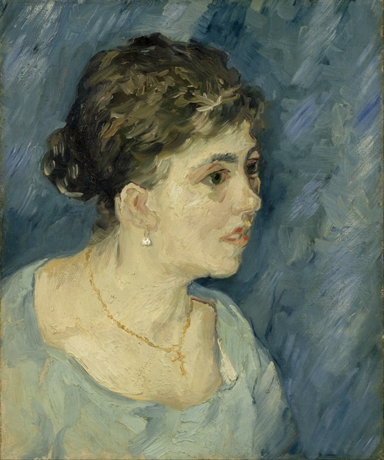 Portrait of a Lady in Blue a Vincent Van Gogh