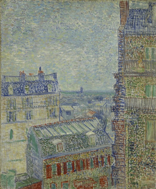 View of Paris from Theo's apartment in the rue Lepic a Vincent Van Gogh