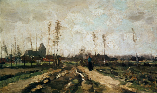 Landscape with a Church and Houses, Nuenen a Vincent Van Gogh