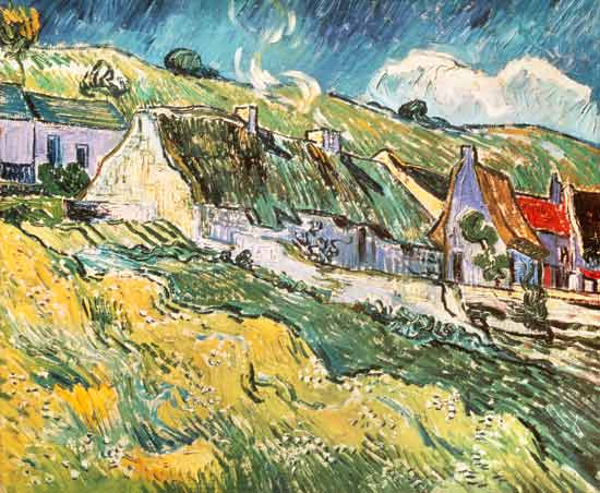 Cottages at Auvers-sur-Oise a Vincent Van Gogh