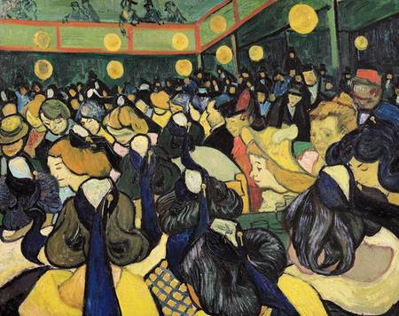salla da ballo ad Arles a Vincent Van Gogh