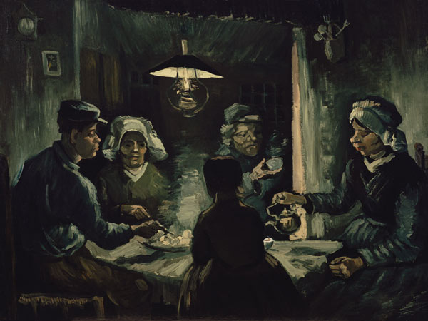 The potato eaters a Vincent Van Gogh