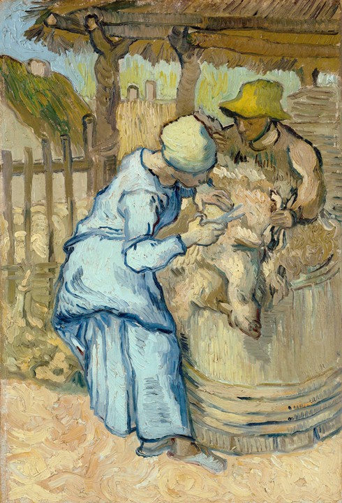 The sheep-shearer (after Millet) a Vincent Van Gogh