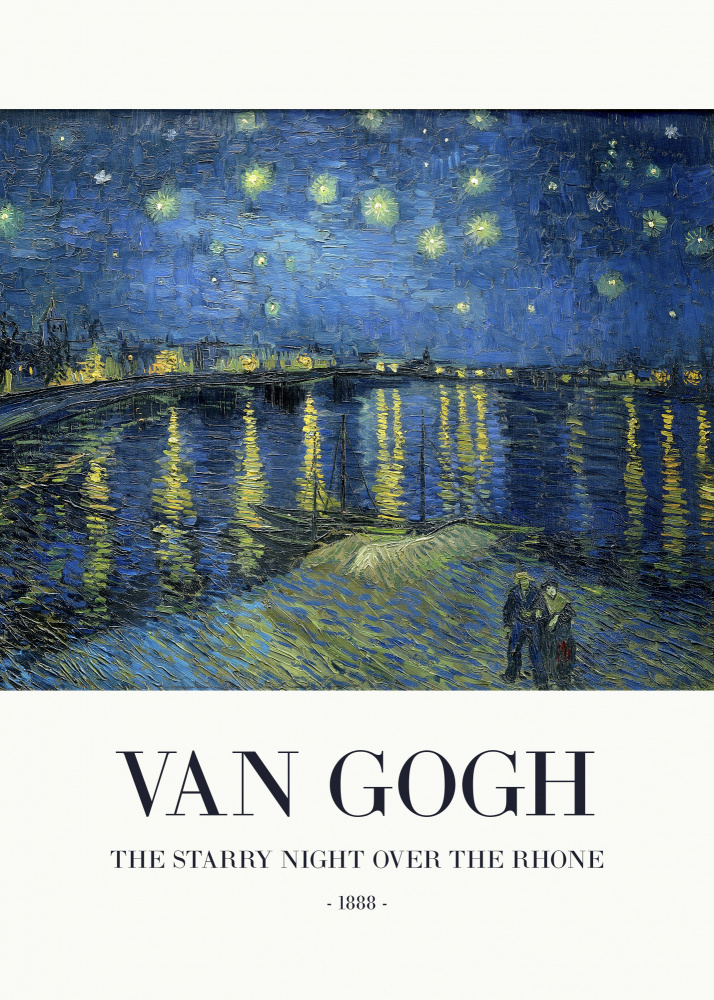 The Starry Night Over The Rhone a Vincent Van Gogh