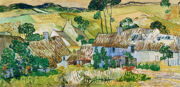 V.van Gogh, Farms near Auvers / Paint. a Vincent Van Gogh
