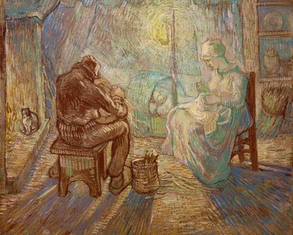 Evening hour a Vincent Van Gogh